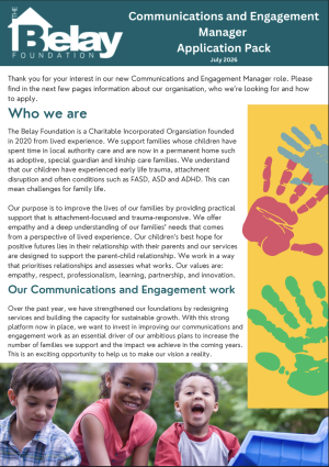 Image of Comms and Engagement Mgr Candidate Pack